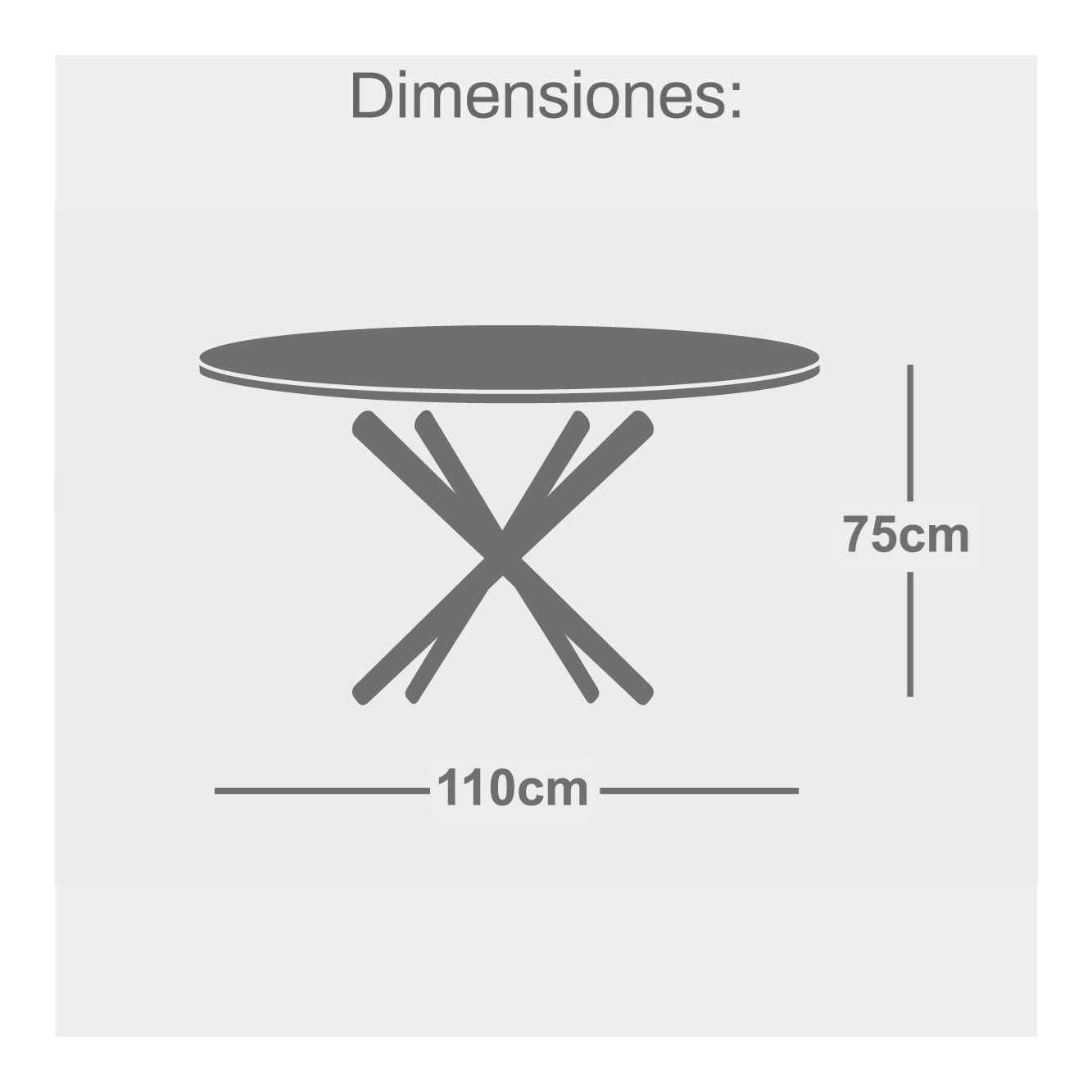 LEONA ROUND TABLE 110cm