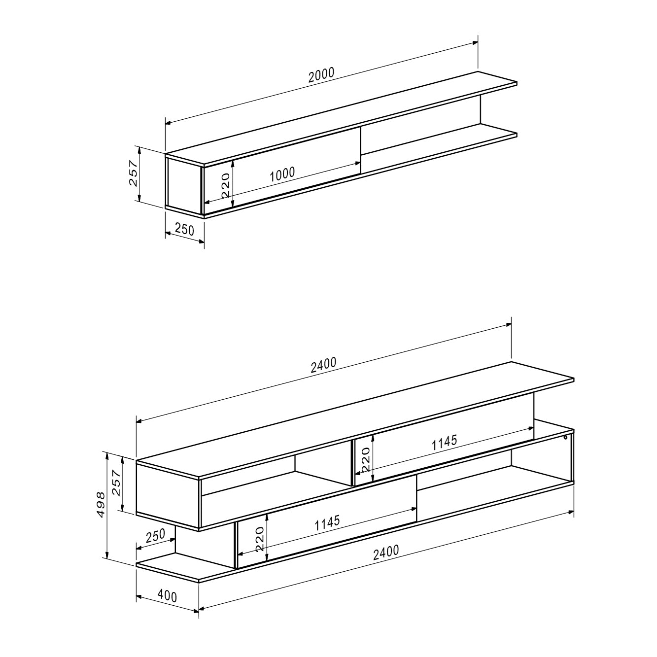 COMPOSICION KIT BRICK - 240 cm.