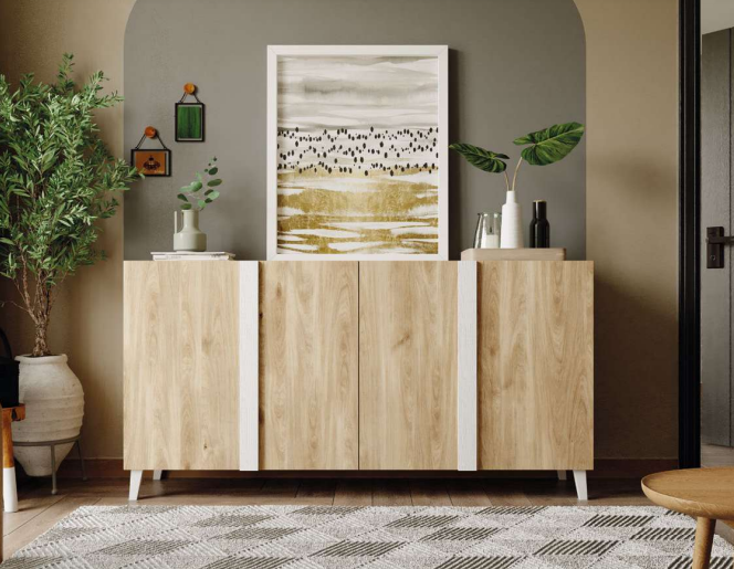 PUZZLE OAK SIDEBOARD 