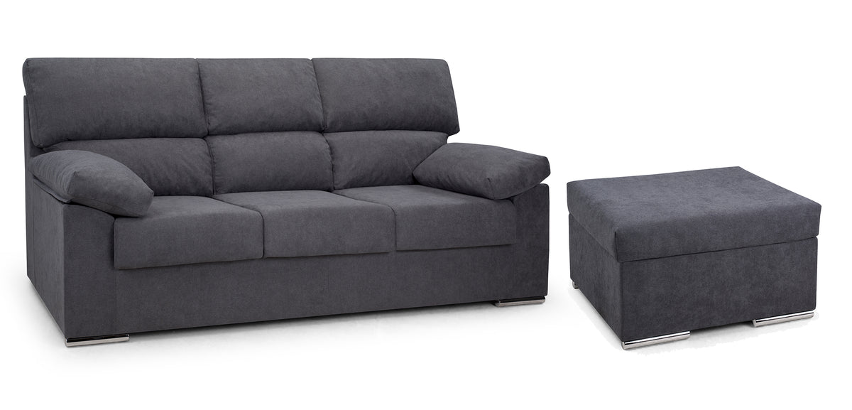 RUBEN 3 SEAT REVERSIBLE SOFA 202cm