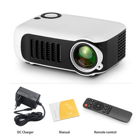 MINI Projetor Portátil 3D LED Projetores de Vídeo Home Theater Jogo Laser Beamer Smart TV BOX 1080P 4K Via HD Port A2000